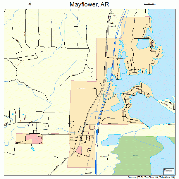 Mayflower, AR street map