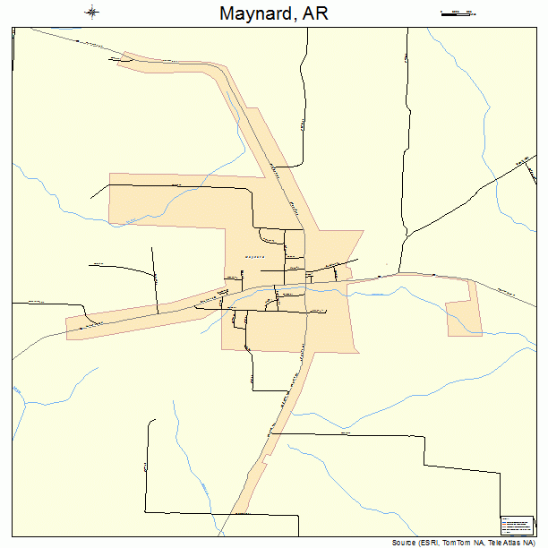 Maynard, AR street map