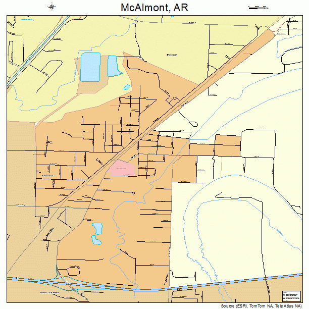 McAlmont, AR street map