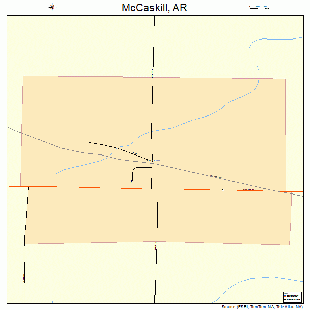 McCaskill, AR street map