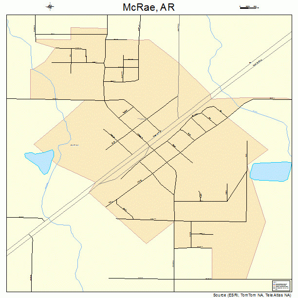 McRae, AR street map