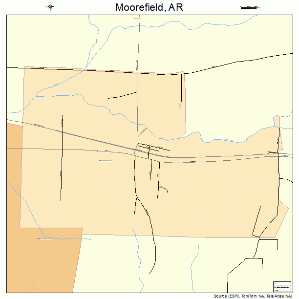 Moorefield, AR street map