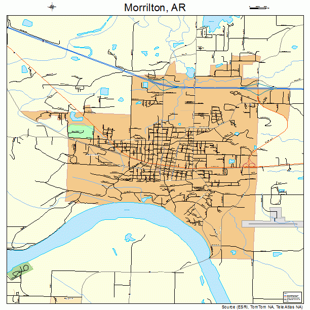 Morrilton, AR street map