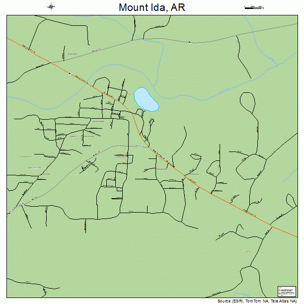Mount Ida, AR street map
