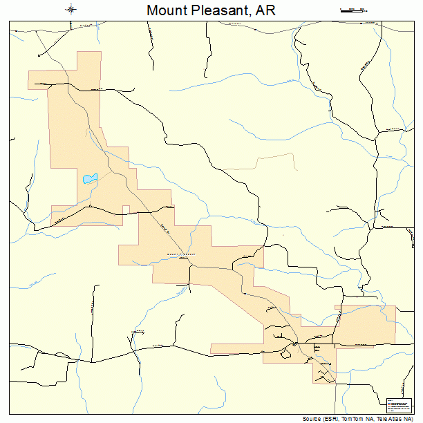 Mount Pleasant, AR street map
