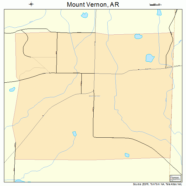 Mount Vernon, AR street map