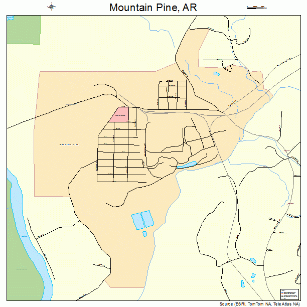 Mountain Pine, AR street map