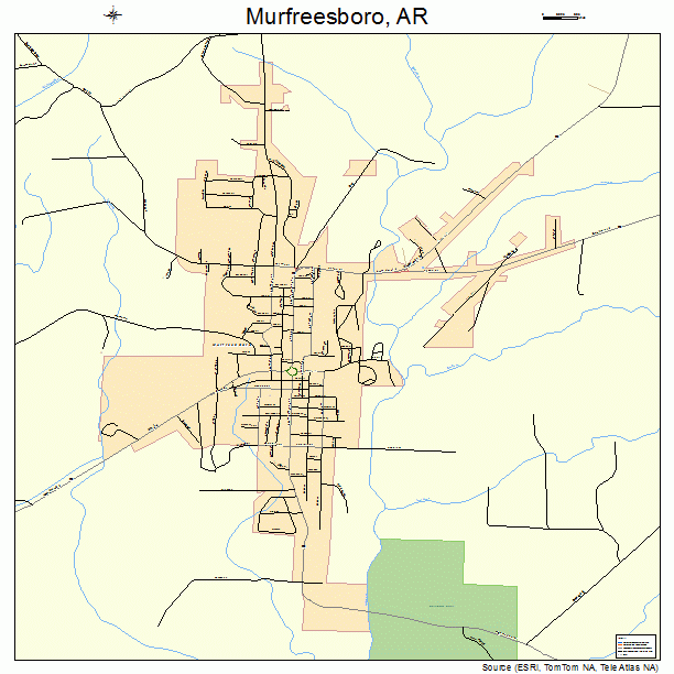 Murfreesboro, AR street map
