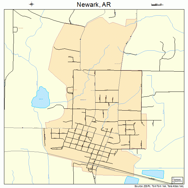 Newark, AR street map