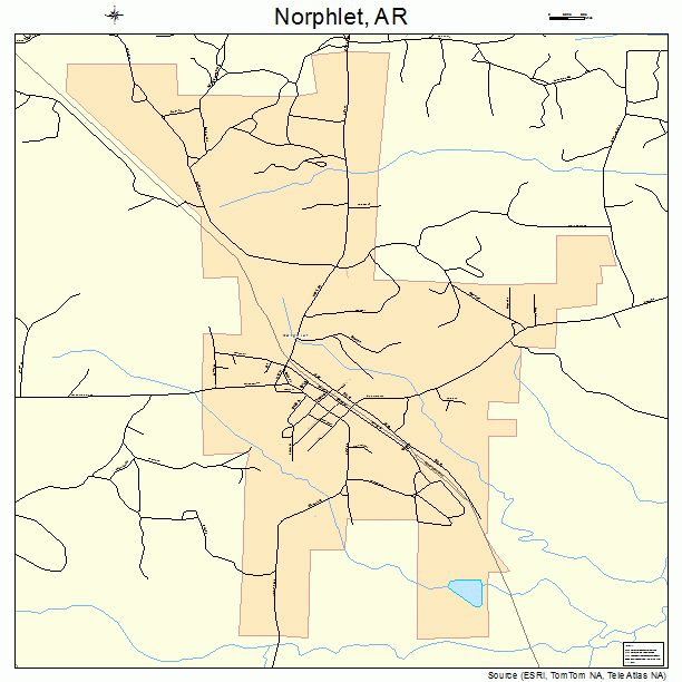 Norphlet, AR street map