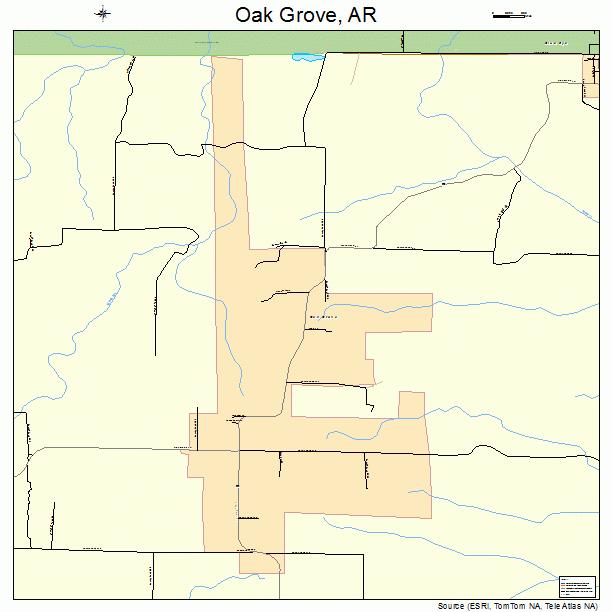 Oak Grove, AR street map