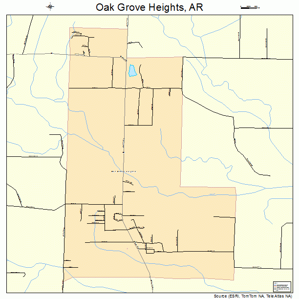 Oak Grove Heights, AR street map