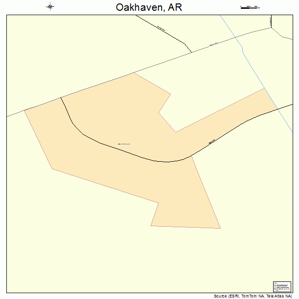 Oakhaven, AR street map