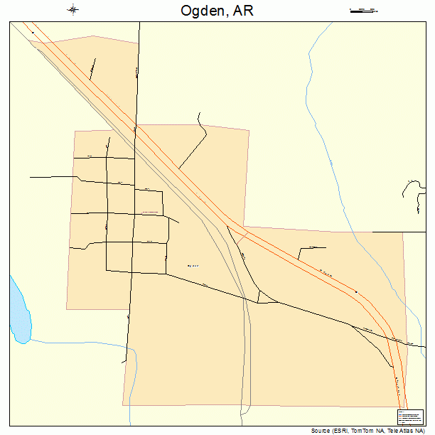 Ogden, AR street map