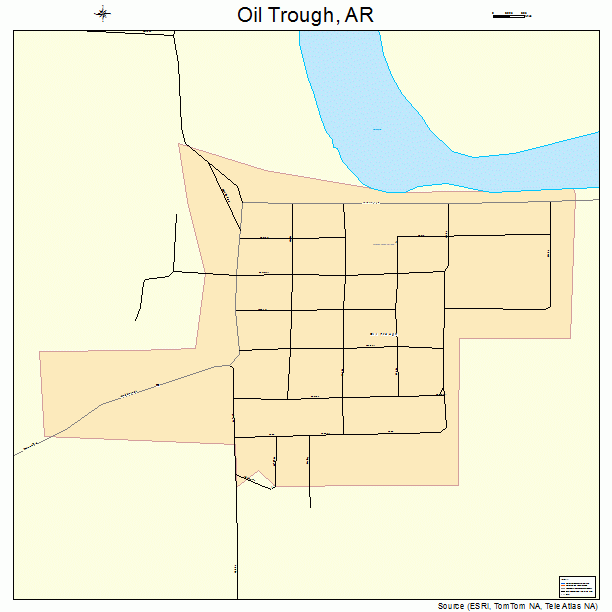 Oil Trough, AR street map