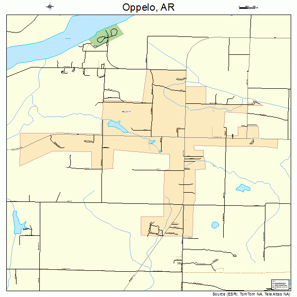 Oppelo, AR street map