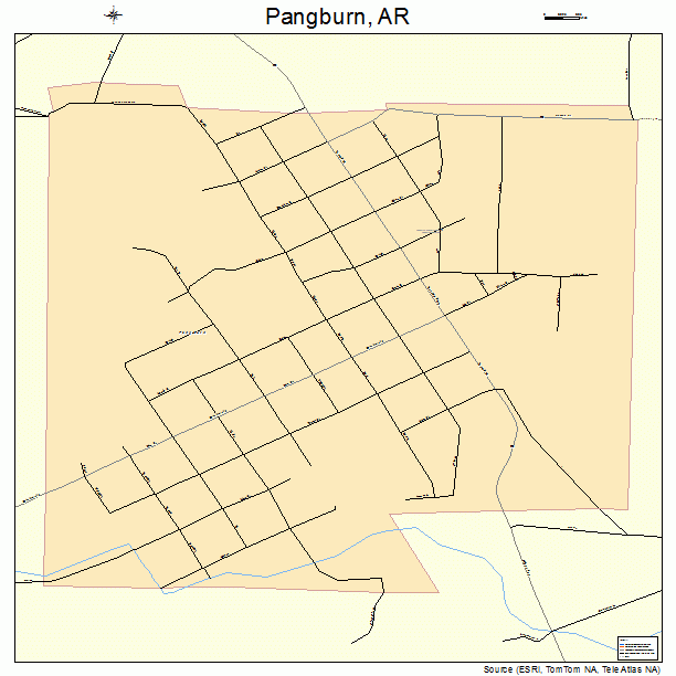 Pangburn, AR street map