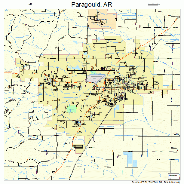 Paragould, AR street map