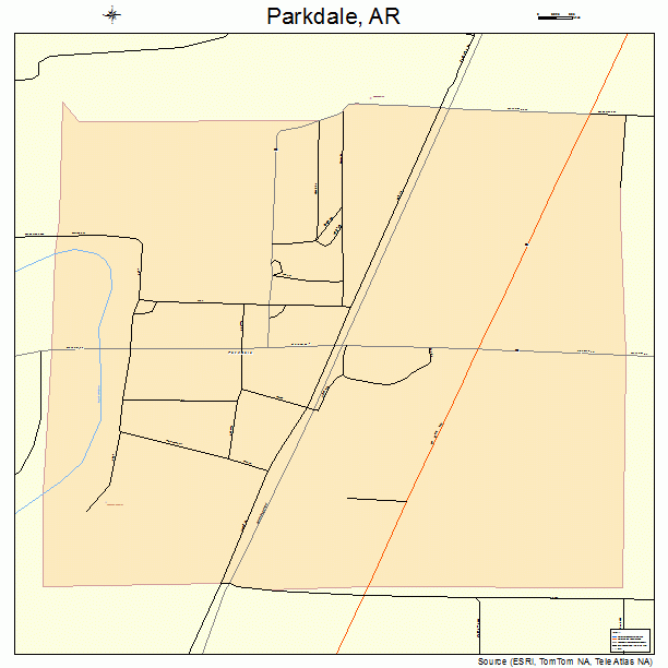 Parkdale, AR street map