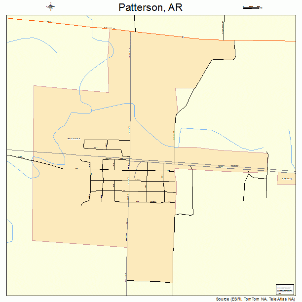 Patterson, AR street map
