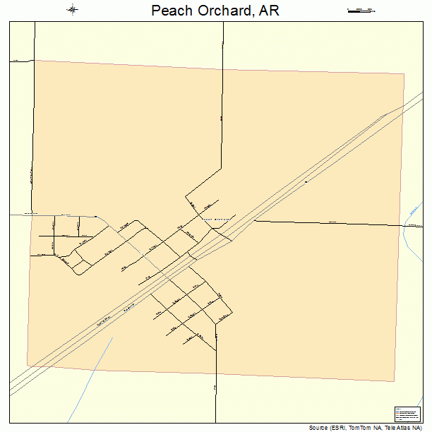 Peach Orchard, AR street map