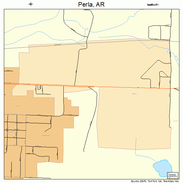 Perla, AR street map