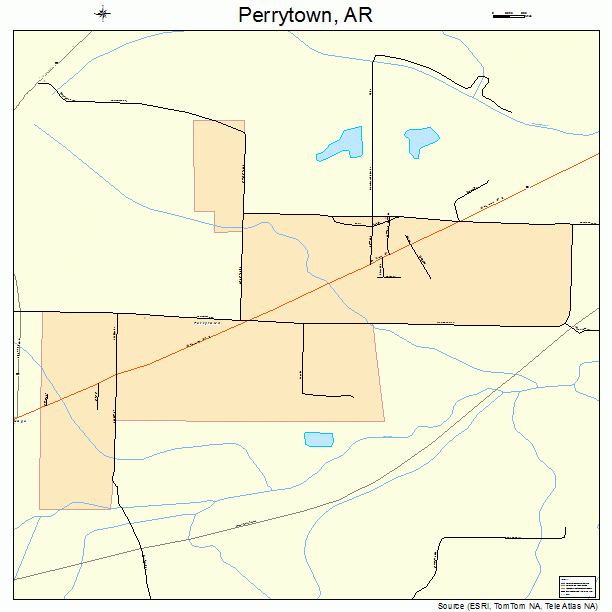 Perrytown, AR street map