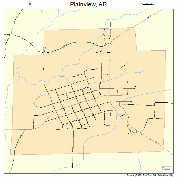 Plainview, AR street map