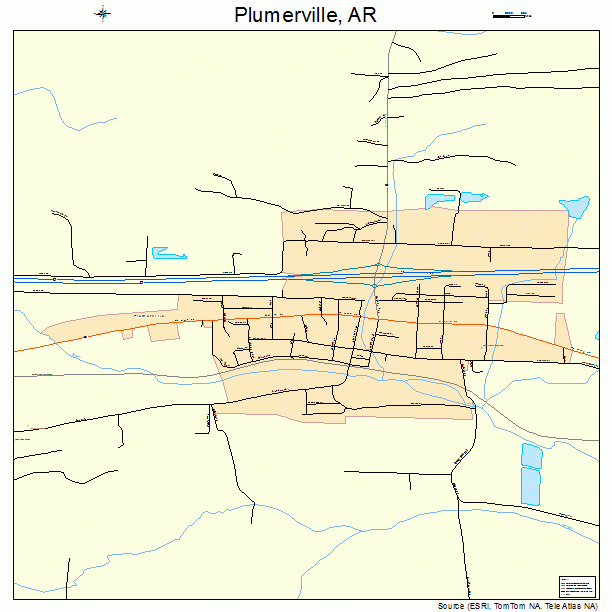 Plumerville, AR street map