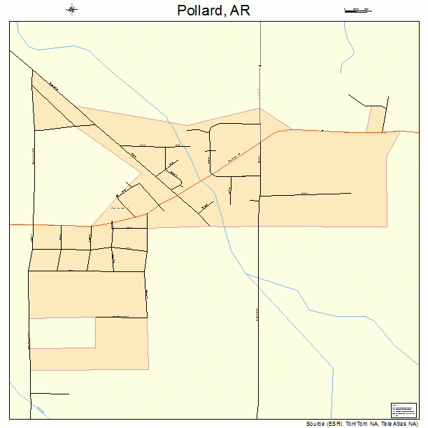 Pollard, AR street map