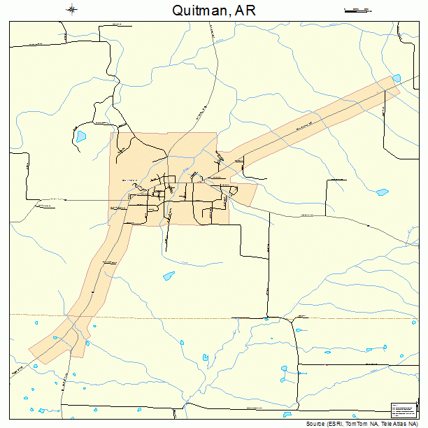 Quitman, AR street map