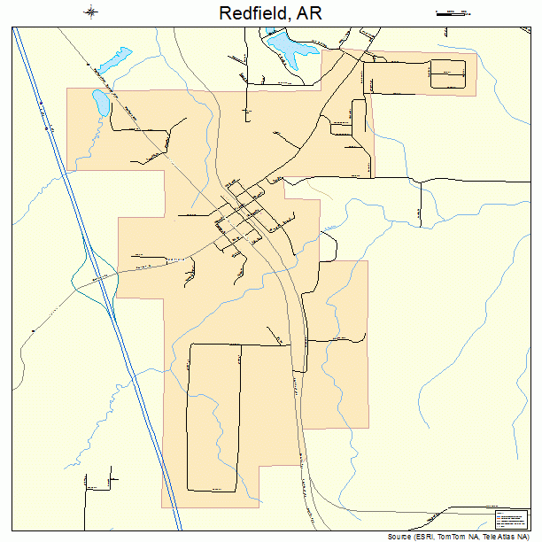 Redfield, AR street map