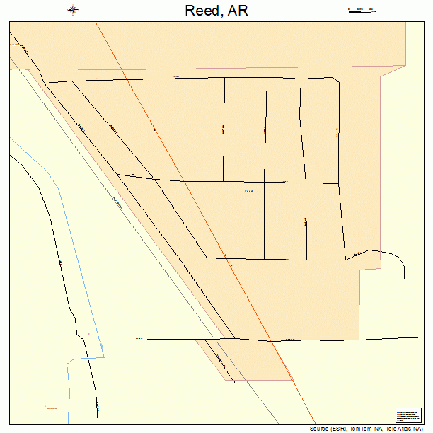 Reed, AR street map