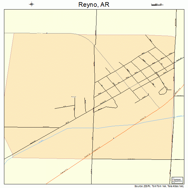 Reyno, AR street map