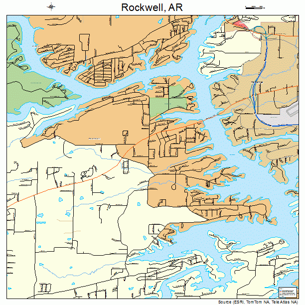 Rockwell, AR street map