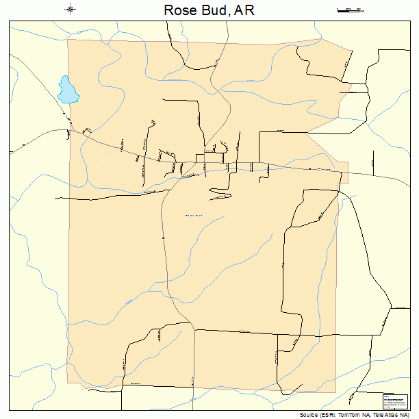 Rose Bud, AR street map