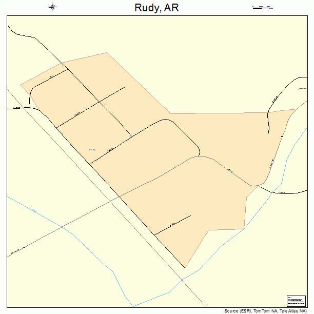 Rudy, AR street map