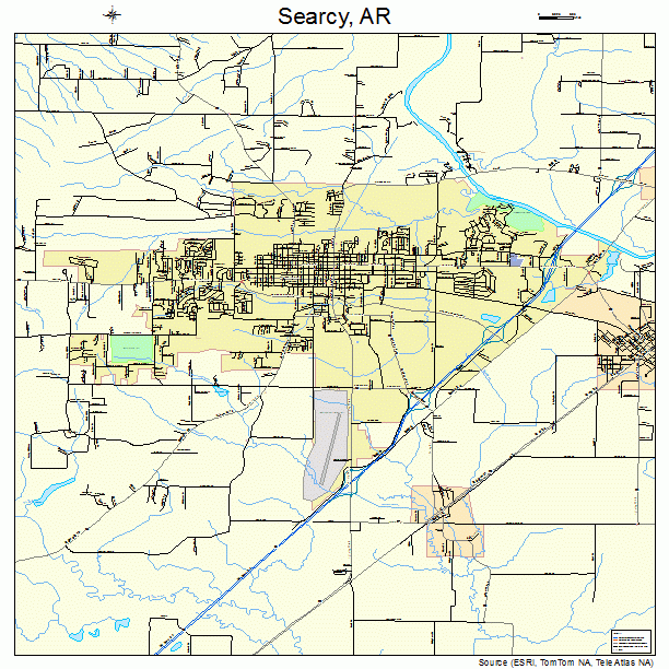 Searcy, AR street map