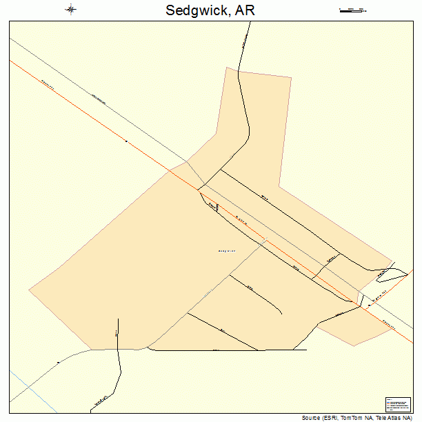 Sedgwick, AR street map