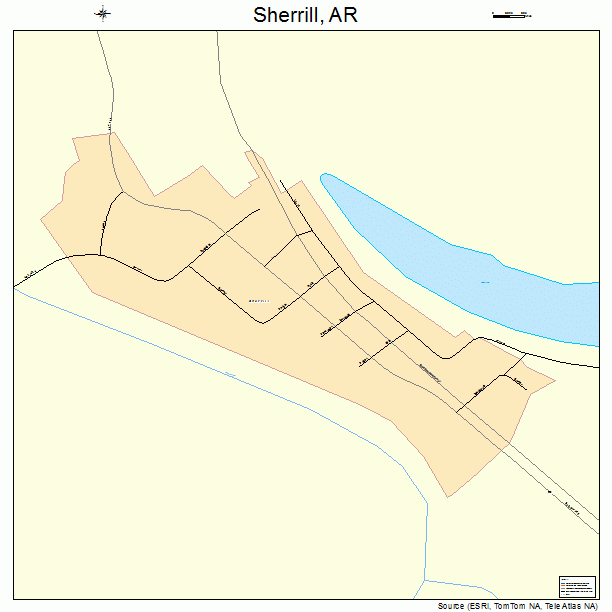 Sherrill, AR street map