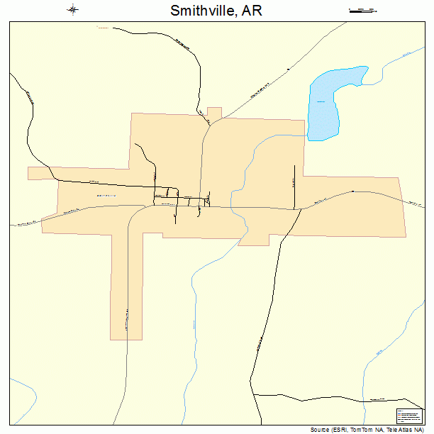 Smithville, AR street map