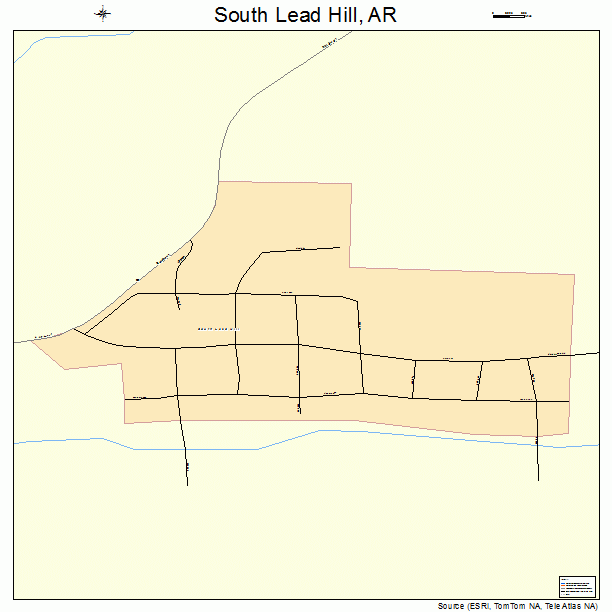 South Lead Hill, AR street map