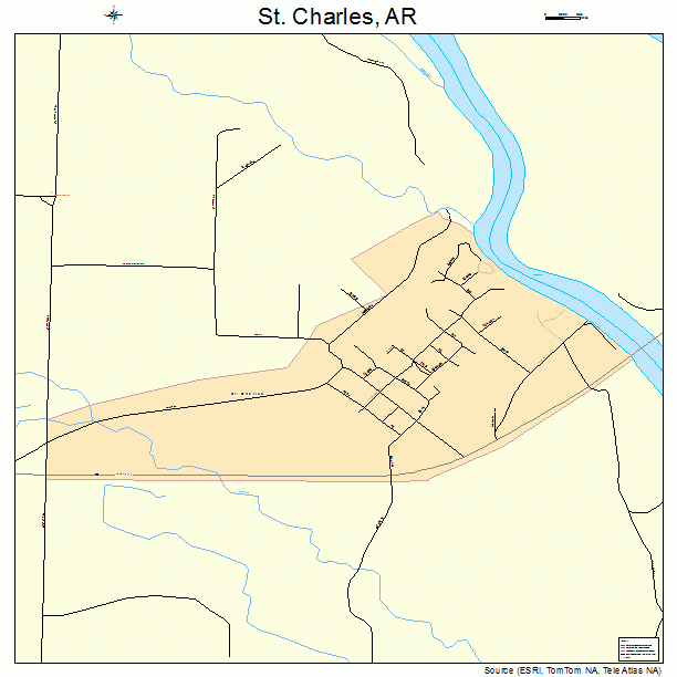 St. Charles, AR street map