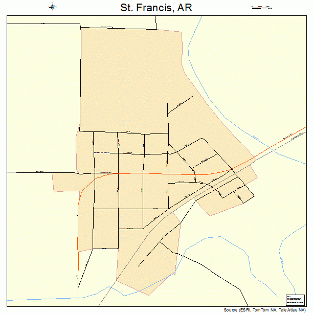 St. Francis, AR street map