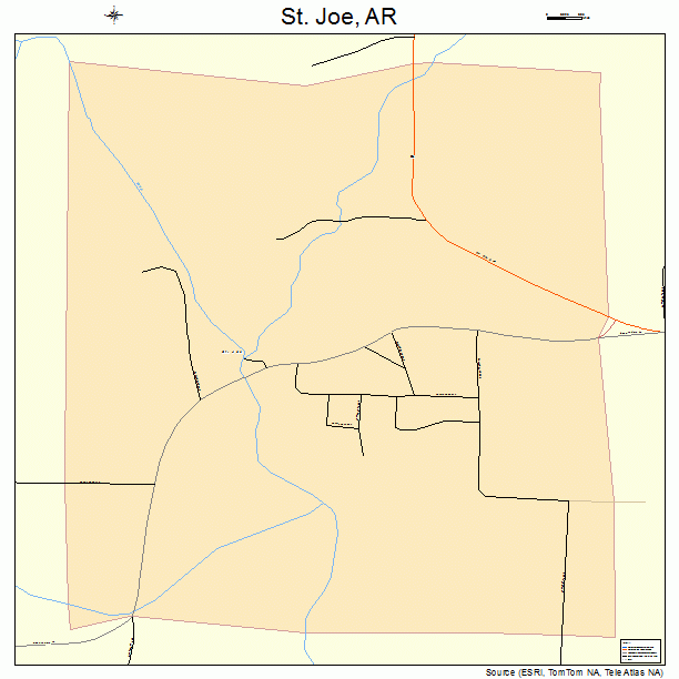 St. Joe, AR street map