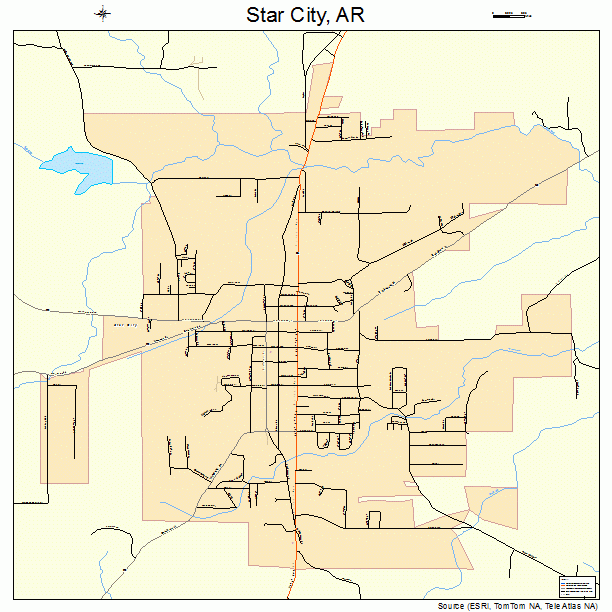 Star City, AR street map