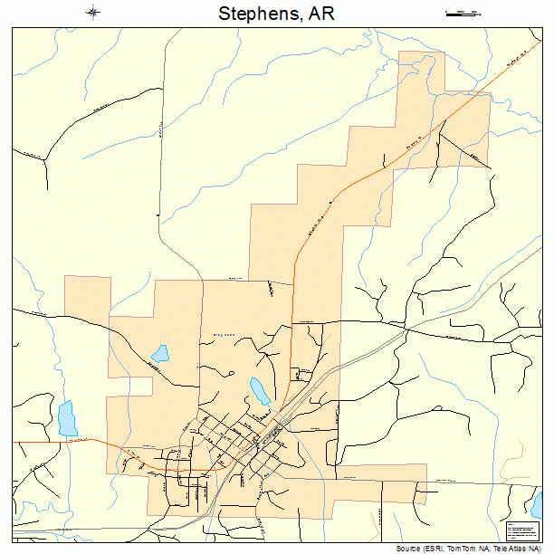 Stephens, AR street map