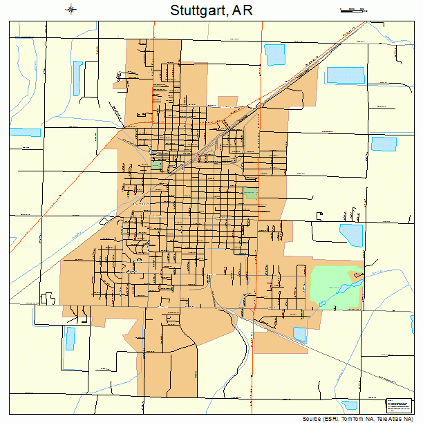 Stuttgart, AR street map