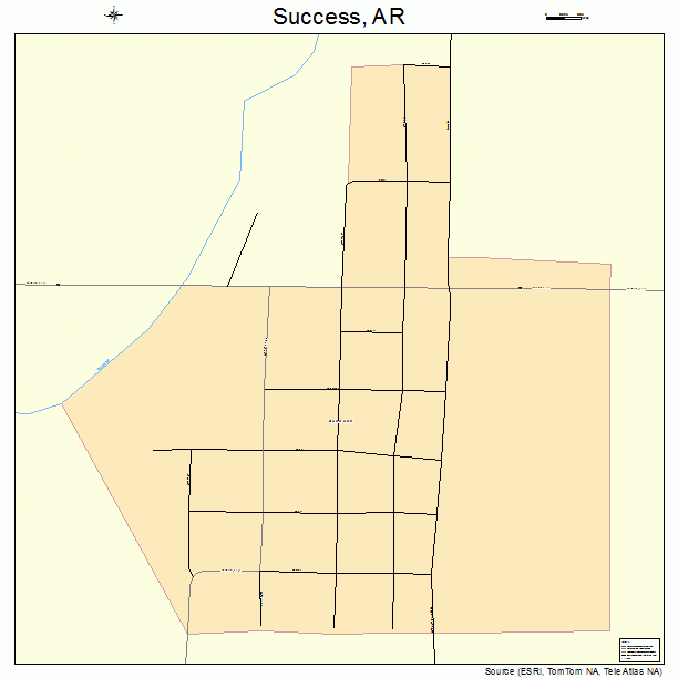 Success, AR street map