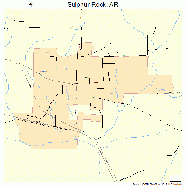 Sulphur Rock, AR street map